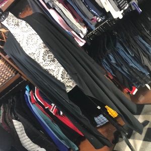 NWT Size M SOMA Black Fine Fleece Long Wrap